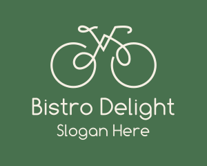 Green Bicycle Bike logo design