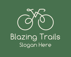 Green Bicycle Bike logo design