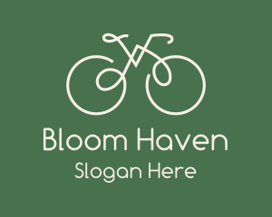 Green Bicycle Bike logo design