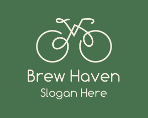 Green Bicycle Bike logo design