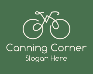 Green Bicycle Bike logo design