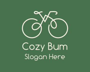 Green Bicycle Bike logo design