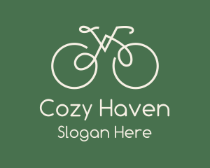 Green Bicycle Bike logo design