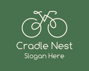 Green Bicycle Bike logo design