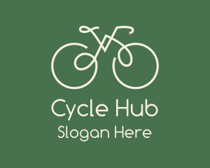 Bike - Green Bicycle Bike logo design