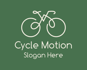 Green Bicycle Bike logo design