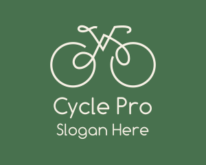 Green Bicycle Bike logo design