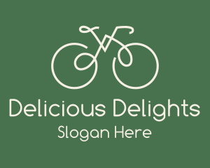 Green Bicycle Bike logo design