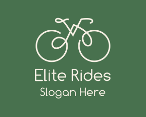 Green Bicycle Bike logo design