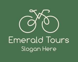 Green Bicycle Bike logo design