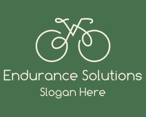 Green Bicycle Bike logo design