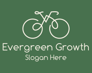 Green Bicycle Bike logo design