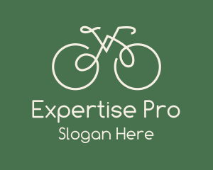 Green Bicycle Bike logo design