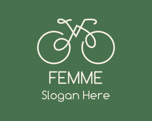 Green Bicycle Bike logo design