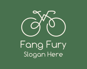 Green Bicycle Bike logo design