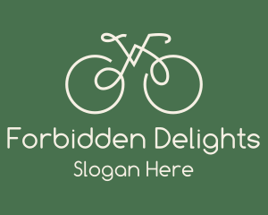 Green Bicycle Bike logo design