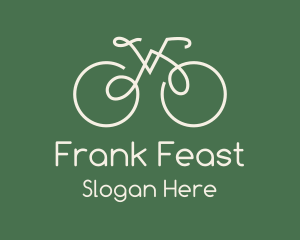 Green Bicycle Bike logo design