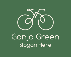 Green Bicycle Bike logo design