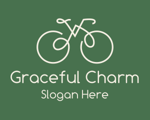 Green Bicycle Bike logo design