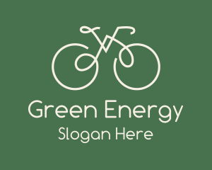 Green Bicycle Bike logo design