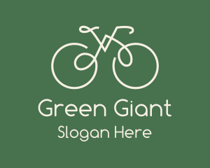 Green Bicycle Bike logo design