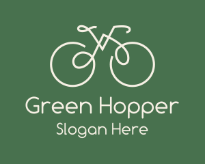 Green Bicycle Bike logo design