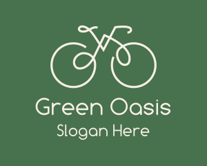 Green Bicycle Bike logo design