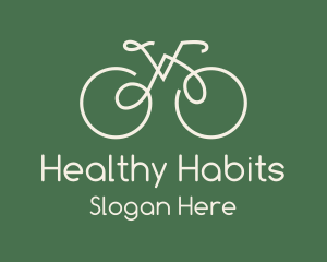 Green Bicycle Bike logo design