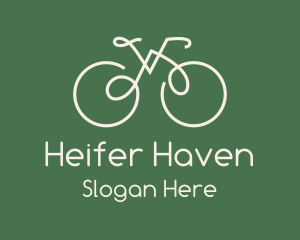 Green Bicycle Bike logo design