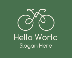 Green Bicycle Bike logo design