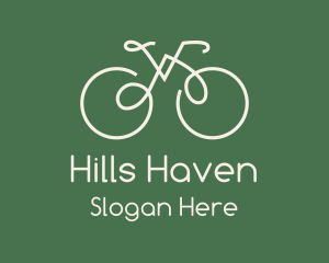 Green Bicycle Bike logo design