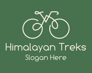 Green Bicycle Bike logo design