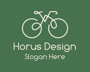 Green Bicycle Bike logo design