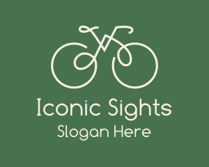 Green Bicycle Bike logo design