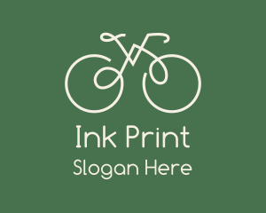 Green Bicycle Bike logo design