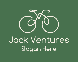 Green Bicycle Bike logo design