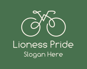 Green Bicycle Bike logo design