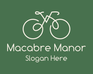 Green Bicycle Bike logo design