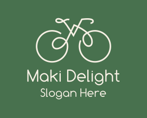 Green Bicycle Bike logo design