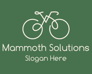 Green Bicycle Bike logo design