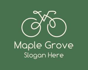 Green Bicycle Bike logo design