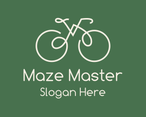 Green Bicycle Bike logo design