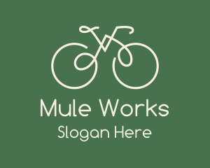 Green Bicycle Bike logo design