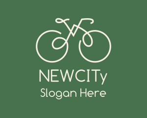 Green Bicycle Bike logo design