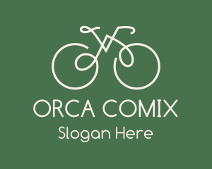 Green Bicycle Bike logo design