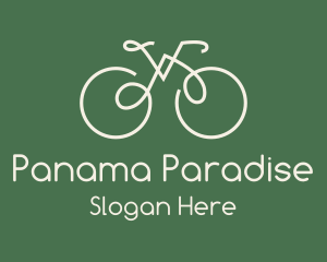 Green Bicycle Bike logo design