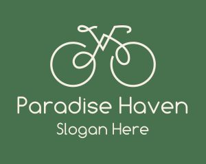 Green Bicycle Bike logo design