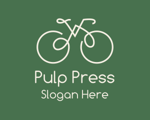 Green Bicycle Bike logo design