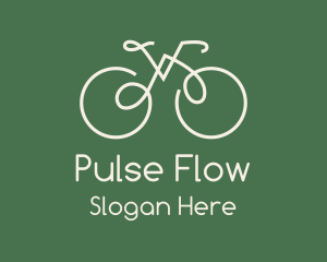 Green Bicycle Bike logo design