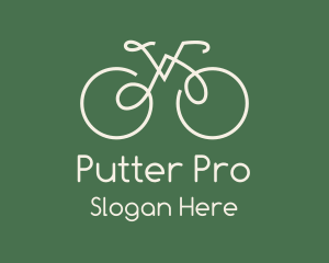 Green Bicycle Bike logo design